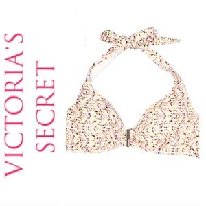 Victoria’s Secret Pink Halter Swimsuit Top NWOT Size L